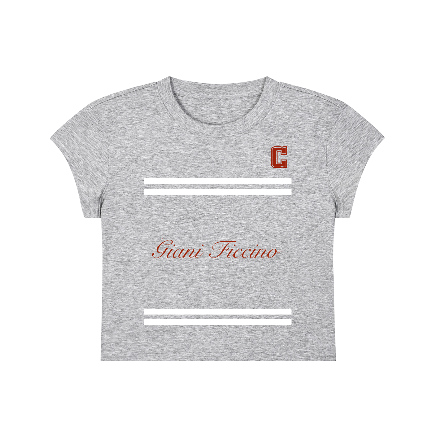 Women's Slim-Fit Cropped “Captain” T-Shirt