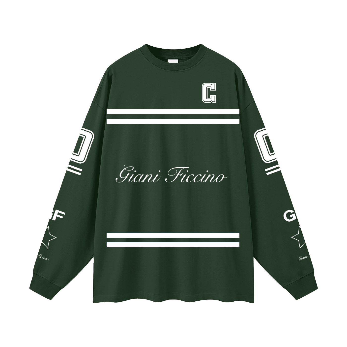 Oversized “Captain” Long Sleeve T-Shirt