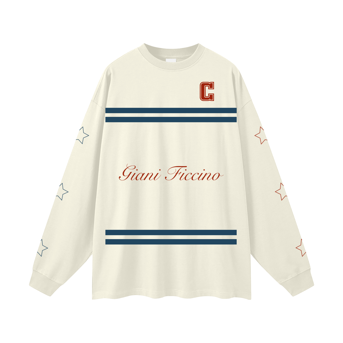 Oversized “All Star Captain” Long Sleeve T-Shirt