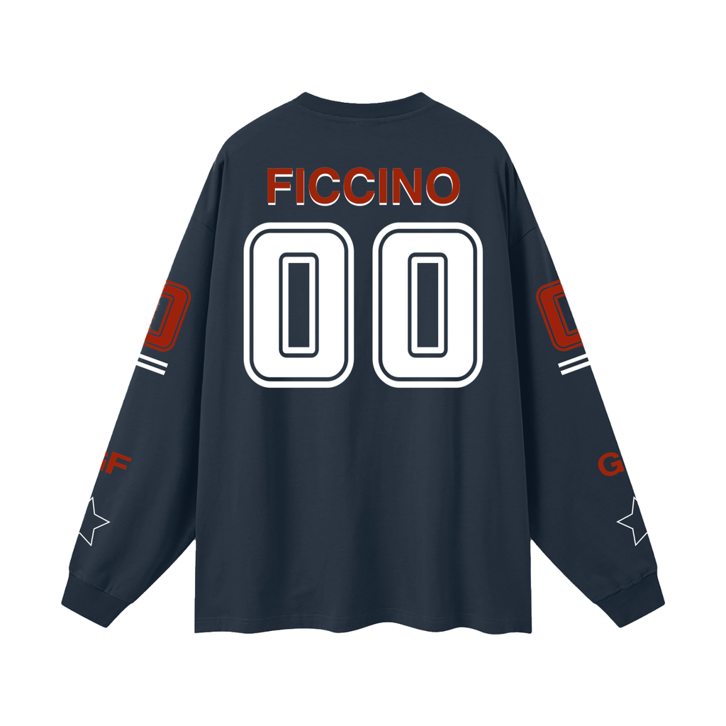 Oversized “Captain” Long Sleeve T-Shirt