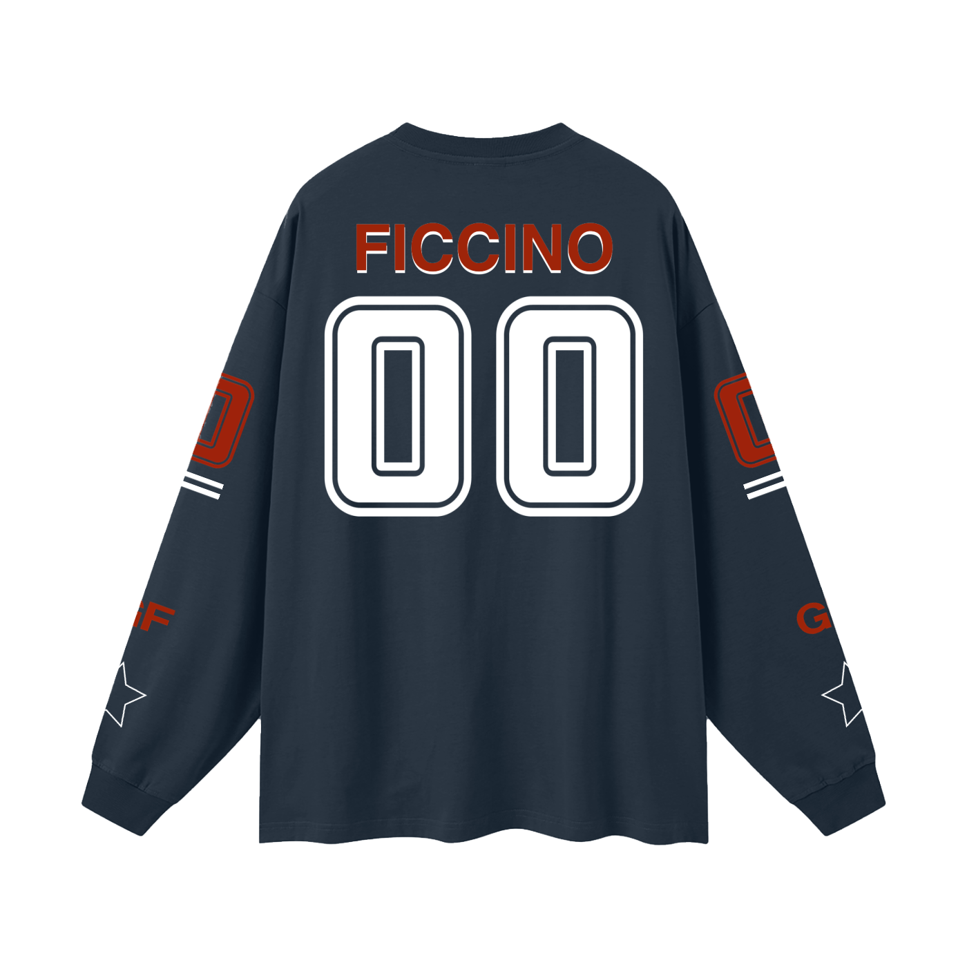 Oversized “Captain” Long Sleeve T-Shirt