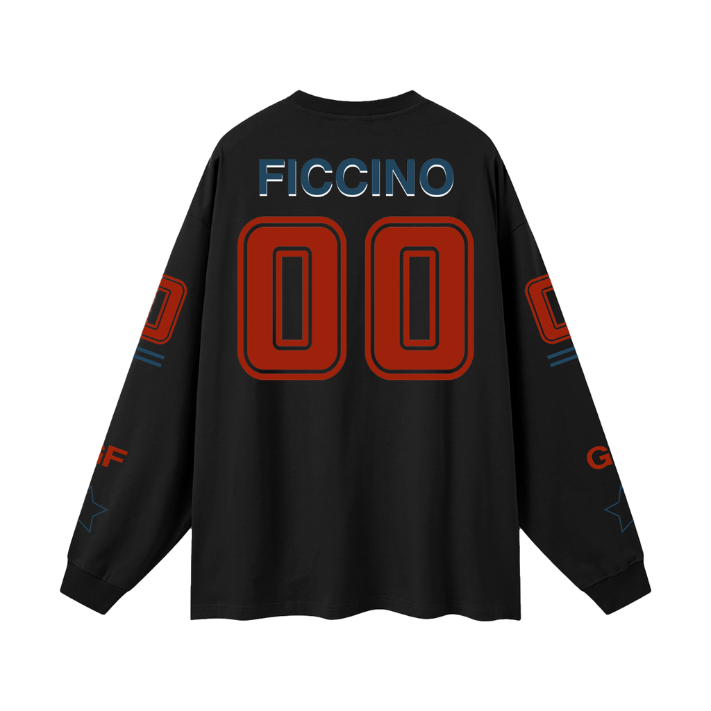 Oversized “Captain” Long Sleeve T-Shirt