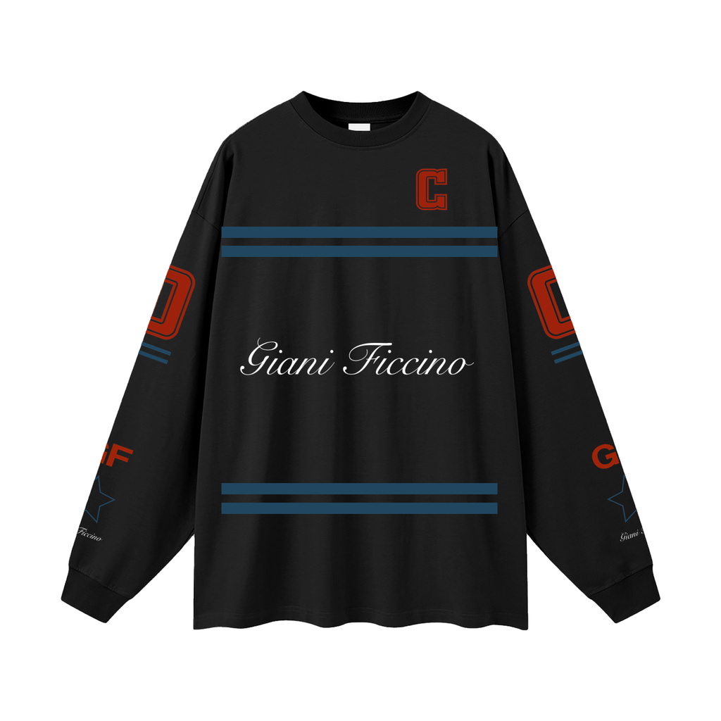 Oversized “Captain” Long Sleeve T-Shirt