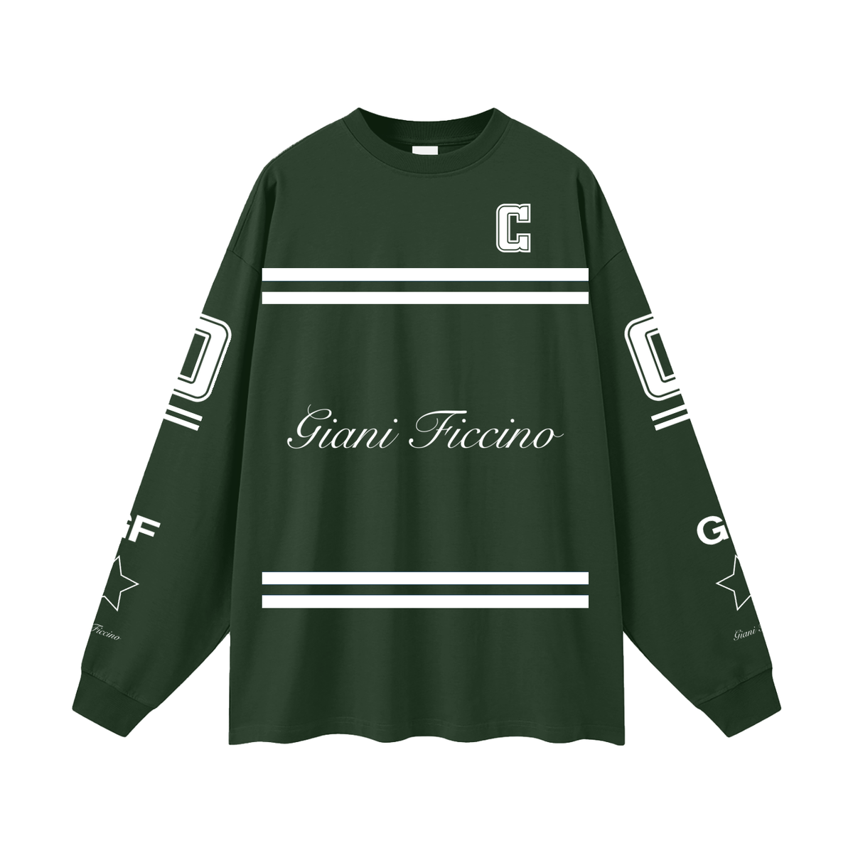 Oversized “Captain” Long Sleeve T-Shirt