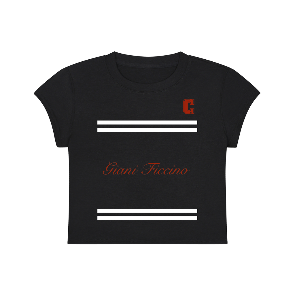 Women's Slim-Fit Cropped “Captain” T-Shirt