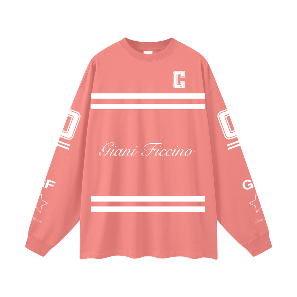 Oversized “Captain” Long Sleeve T-Shirt