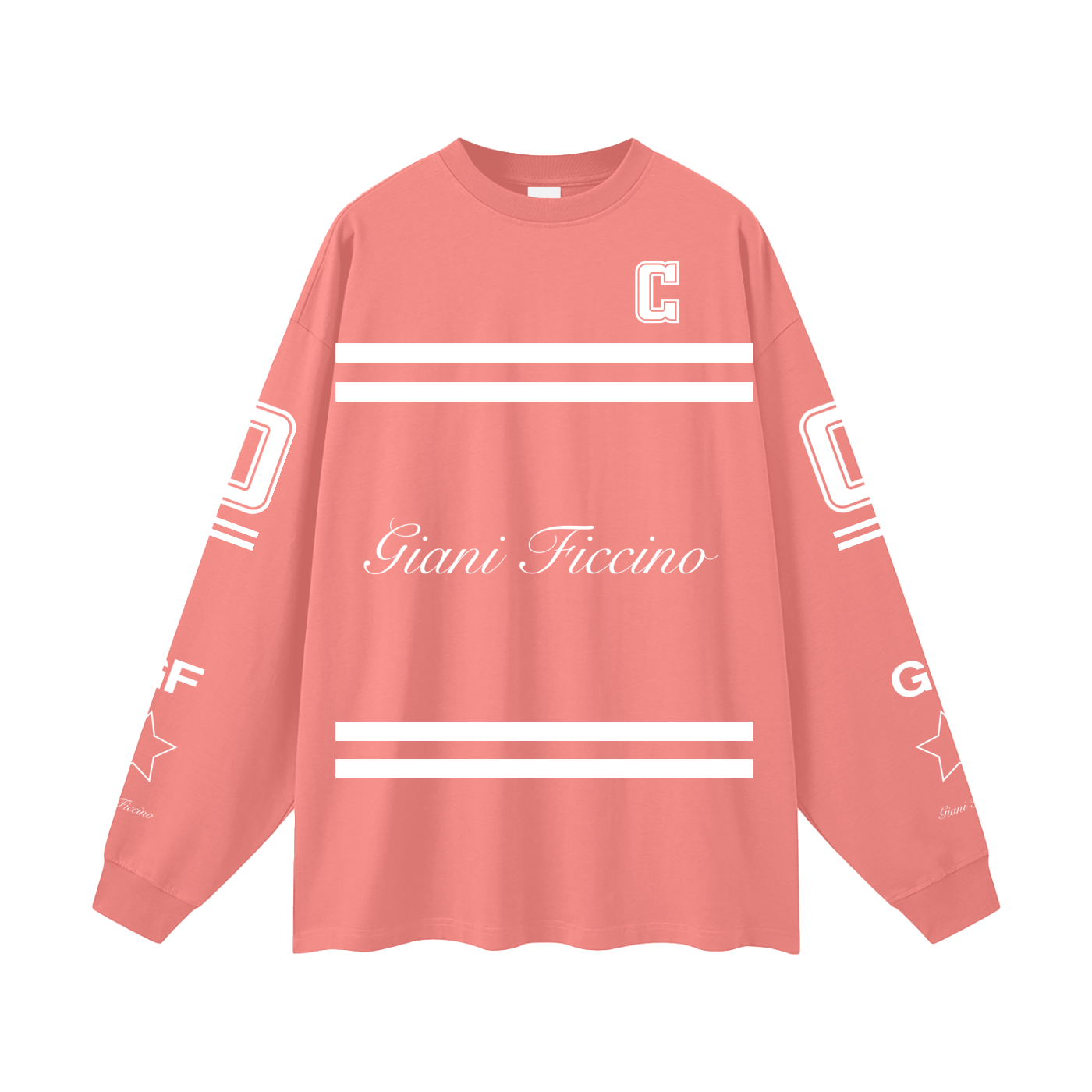 Oversized “Captain” Long Sleeve T-Shirt
