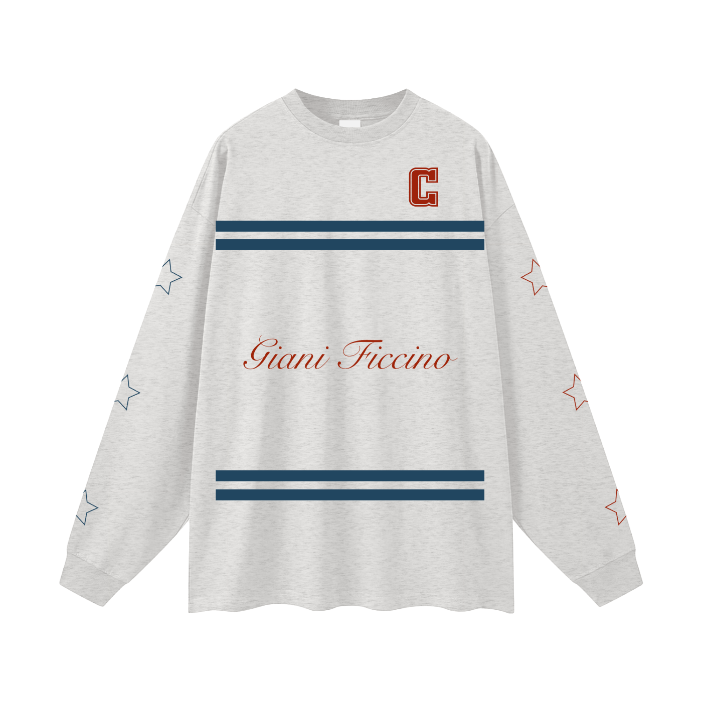 Oversized “All Star Captain” Long Sleeve T-Shirt