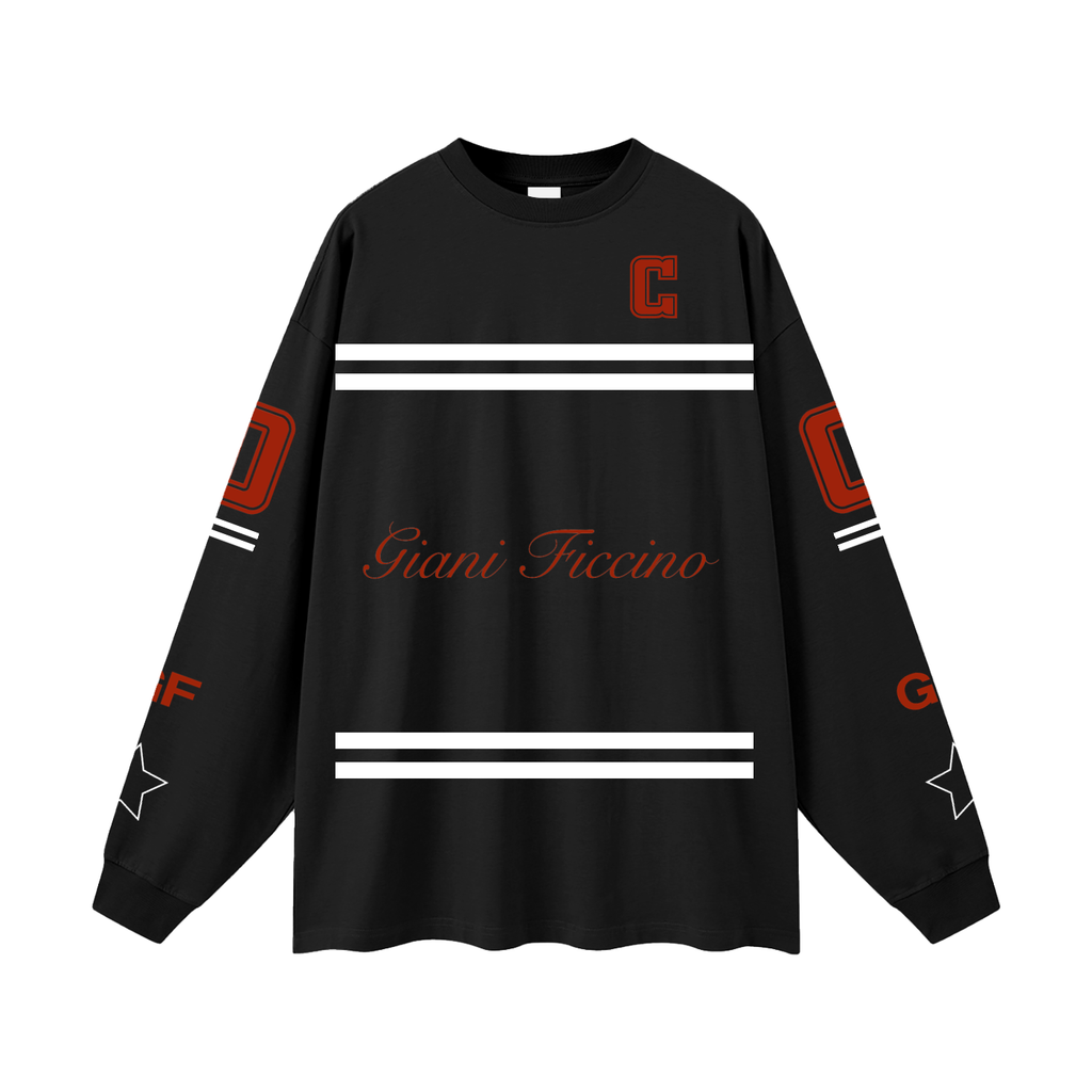 Oversized “Captain” Long Sleeve T-Shirt
