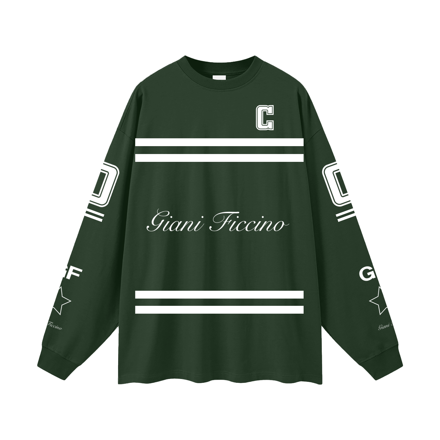 Oversized “Captain” Long Sleeve T-Shirt