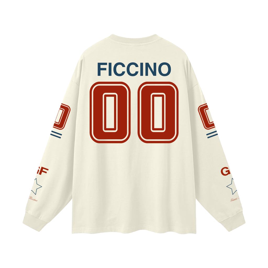 Oversized “Captain” Long Sleeve T-Shirt