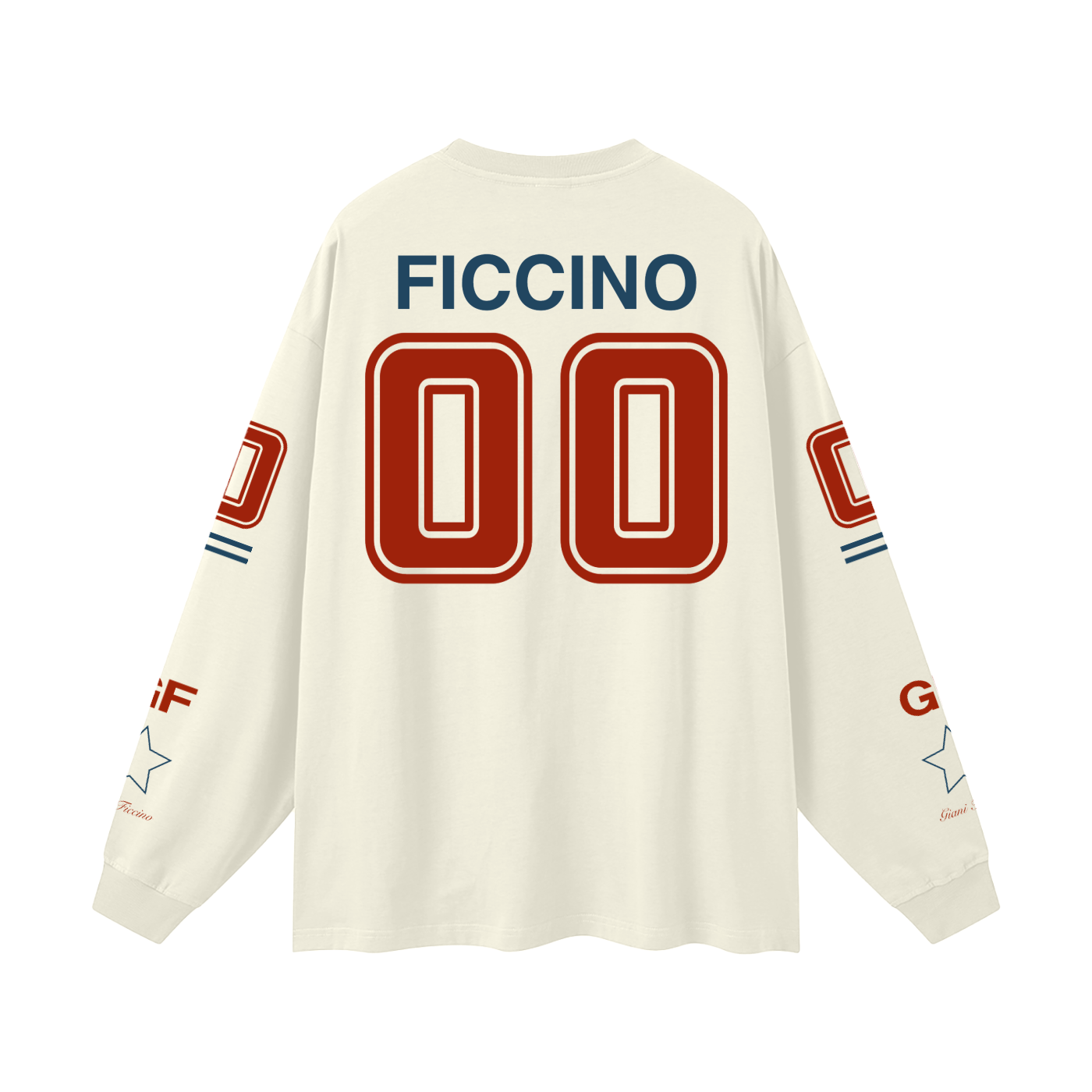 Oversized “Captain” Long Sleeve T-Shirt