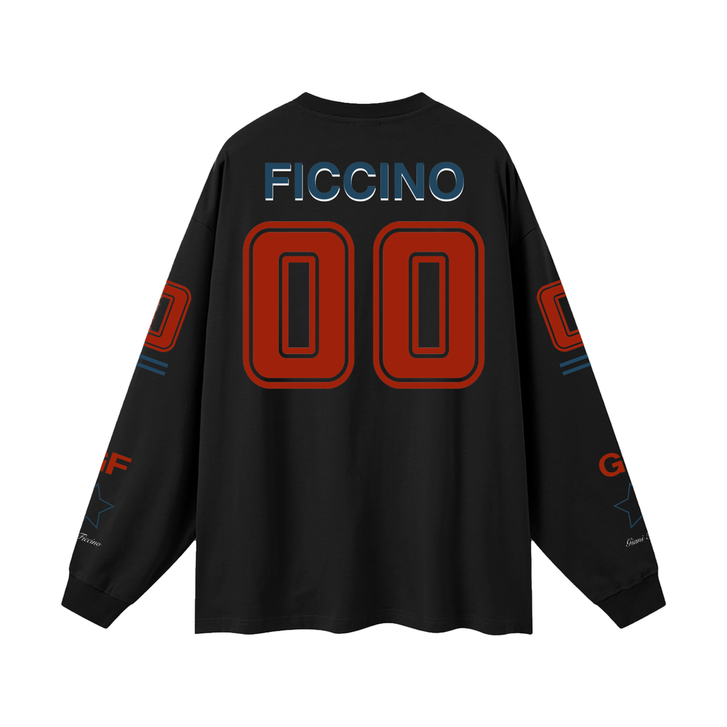 Oversized “Captain” Long Sleeve T-Shirt