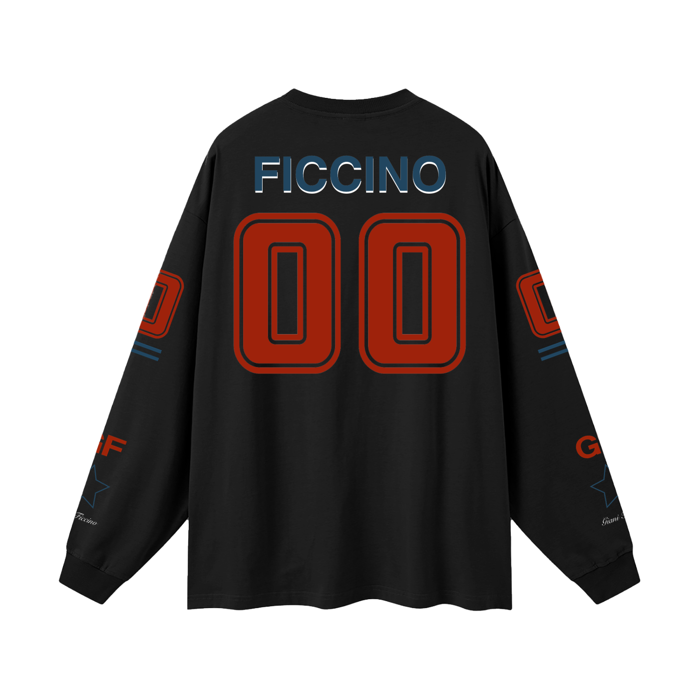 Oversized “Captain” Long Sleeve T-Shirt
