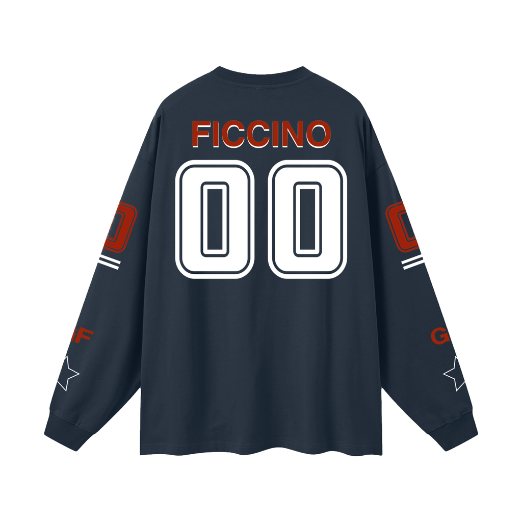 Oversized “Captain” Long Sleeve T-Shirt