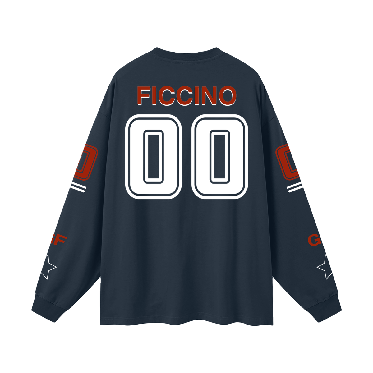 Oversized “Captain” Long Sleeve T-Shirt