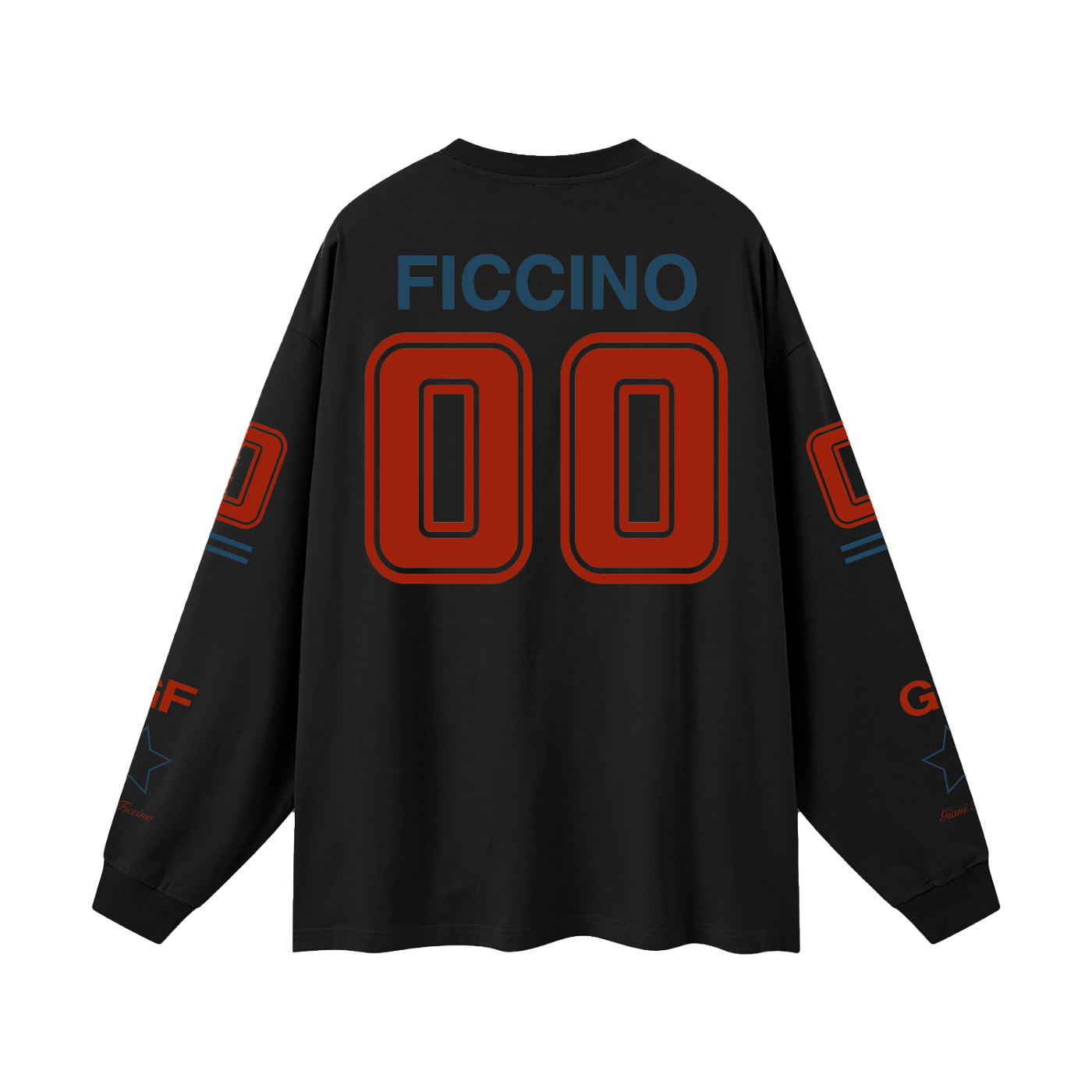 Oversized “Captain” Long Sleeve T-Shirt
