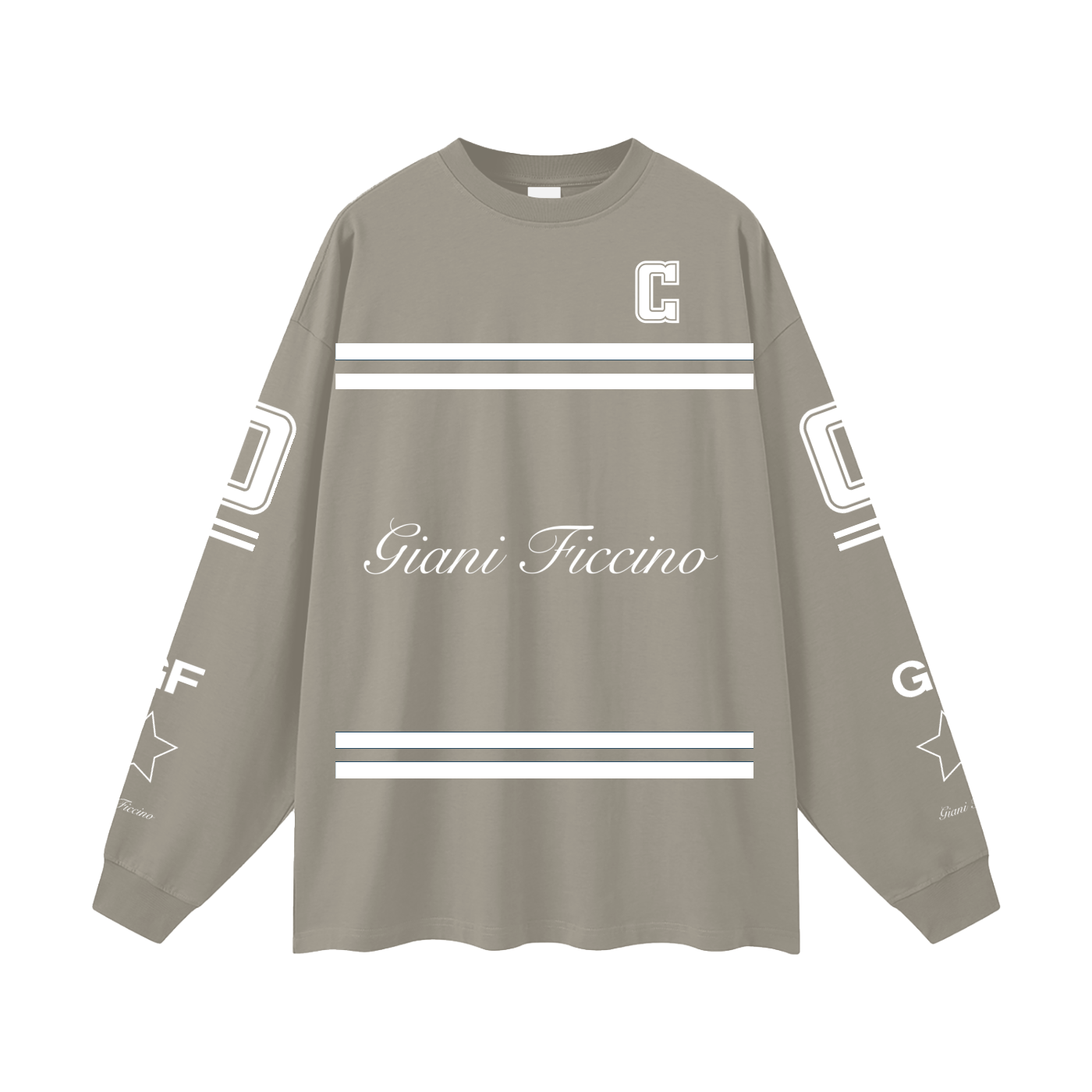 Oversized “Captain” Long Sleeve T-Shirt
