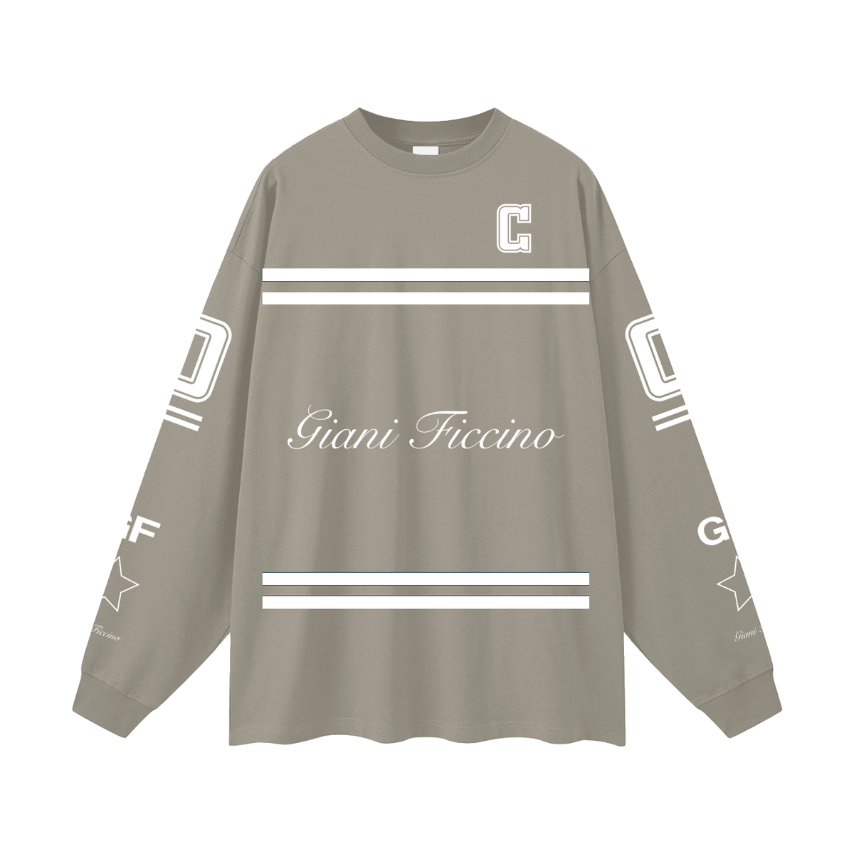 Oversized “Captain” Long Sleeve T-Shirt