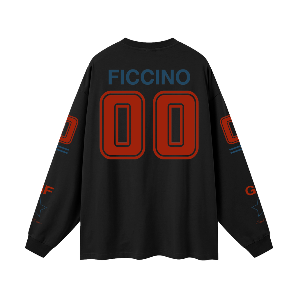 Oversized “Captain” Long Sleeve T-Shirt