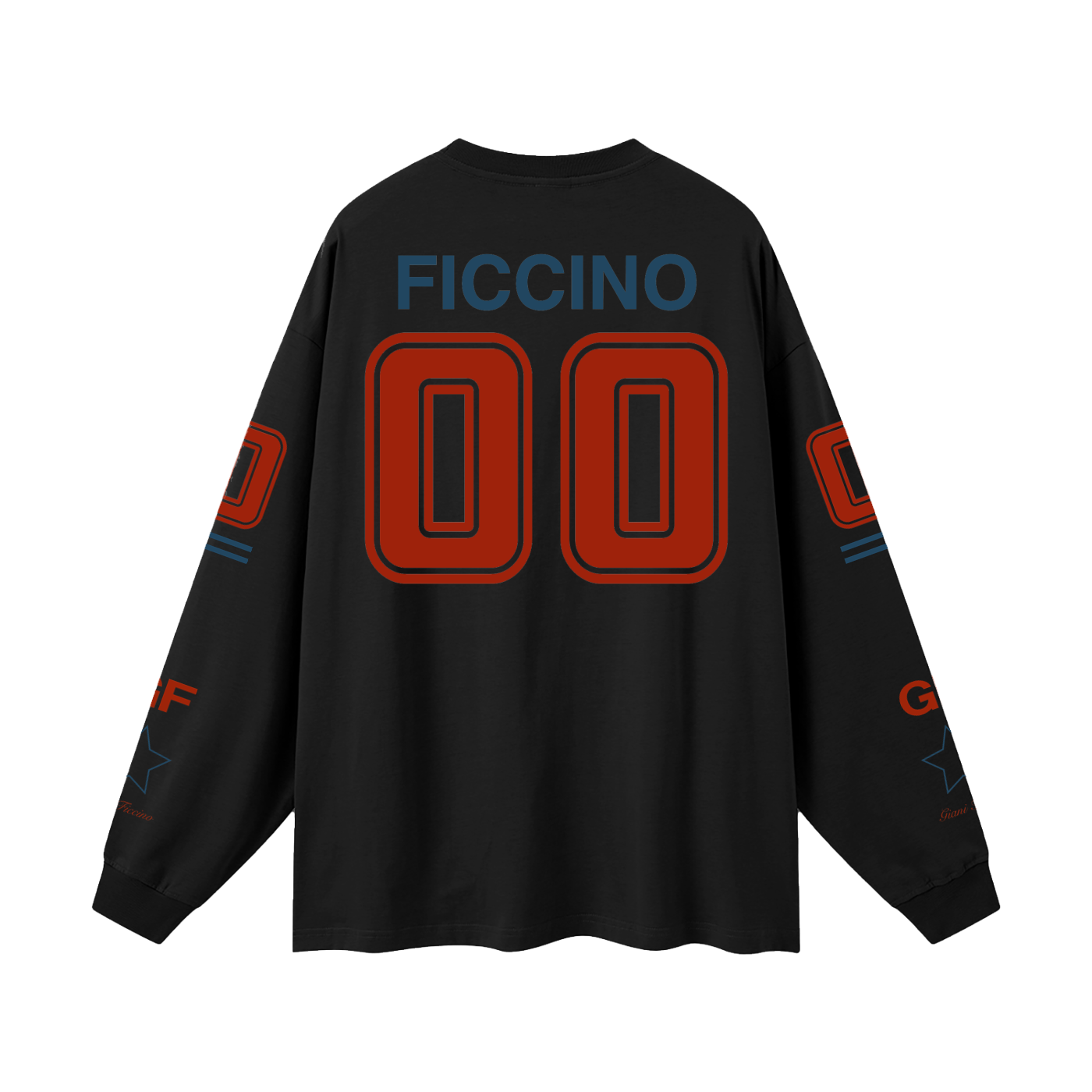 Oversized “Captain” Long Sleeve T-Shirt