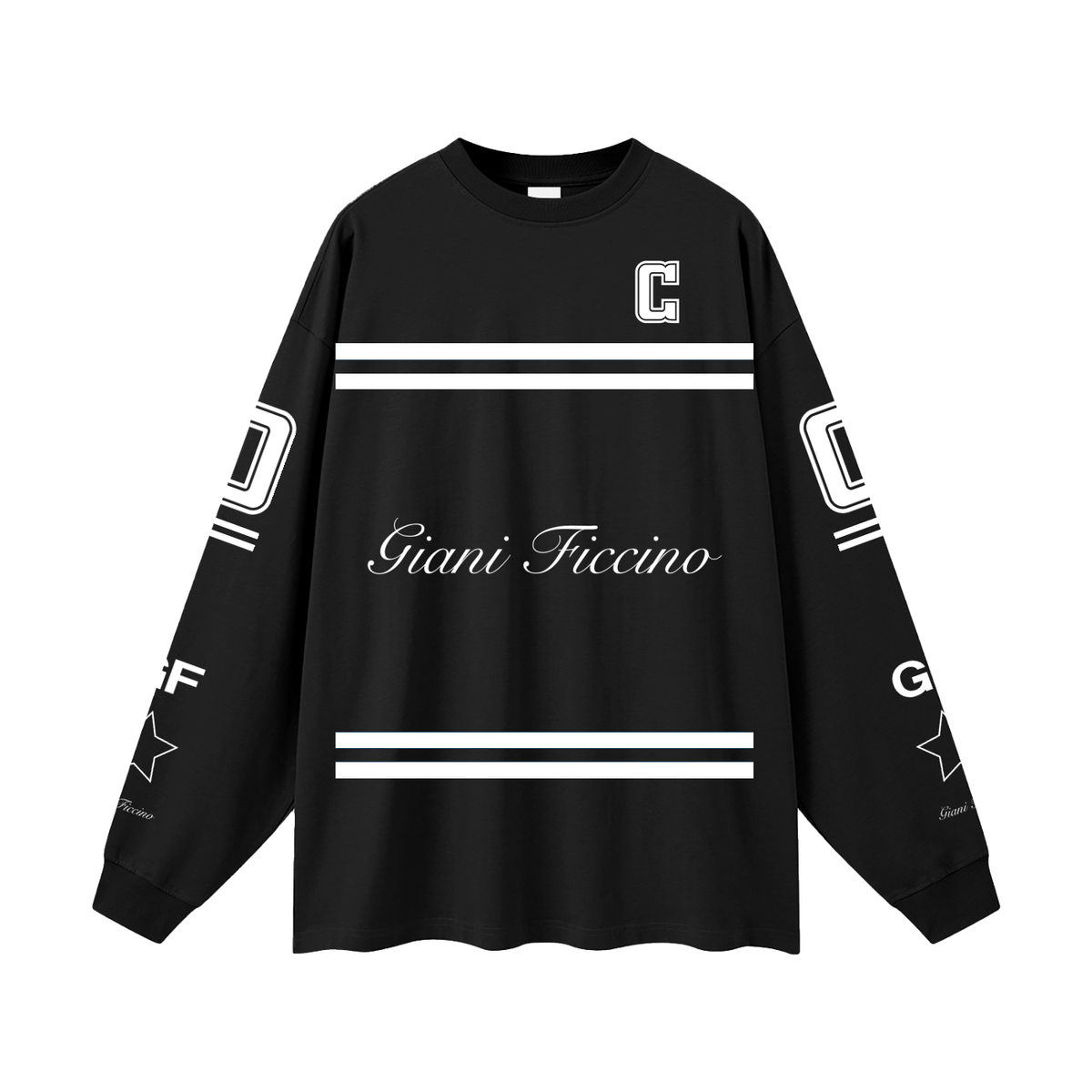Oversized “Captain” Long Sleeve T-Shirt