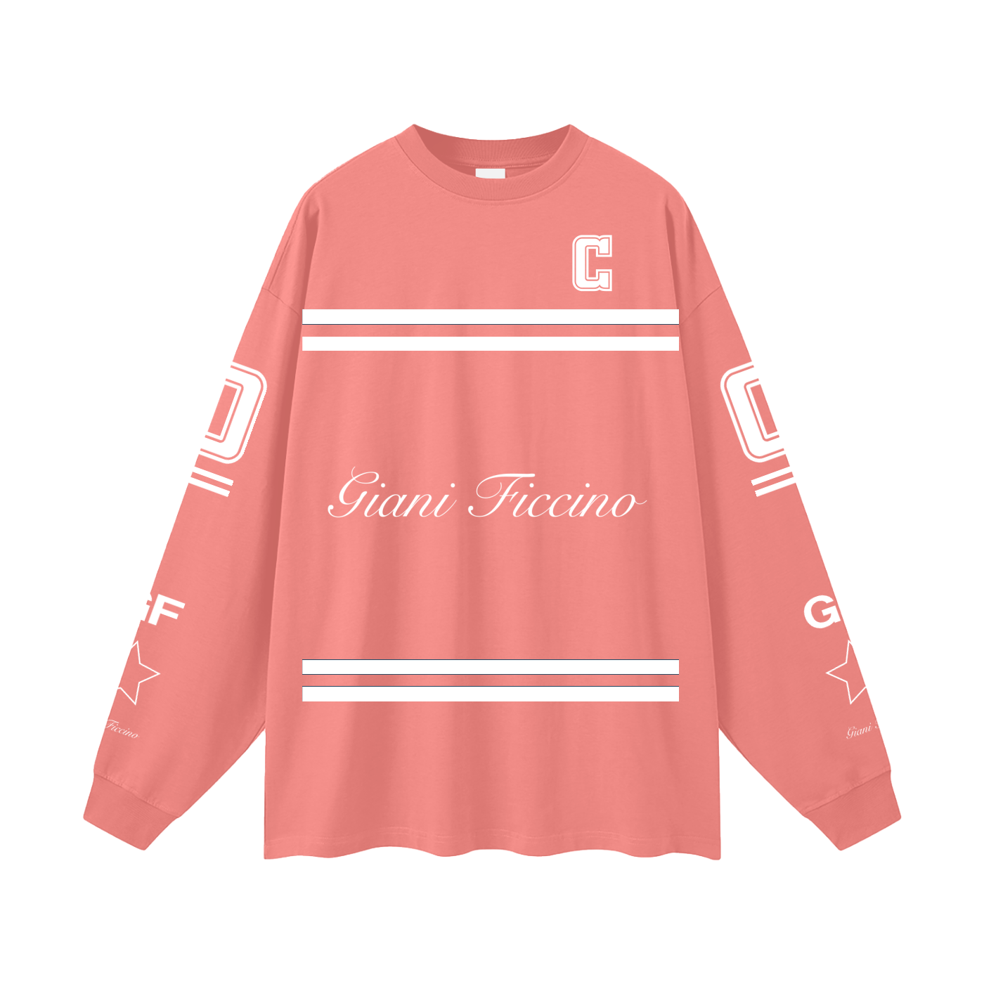 Oversized “Captain” Long Sleeve T-Shirt